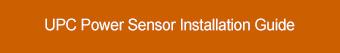 UPC Power Sensor Install Guide download