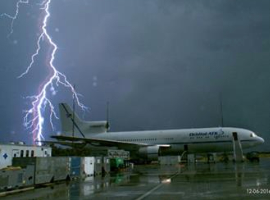 airport lightning strike