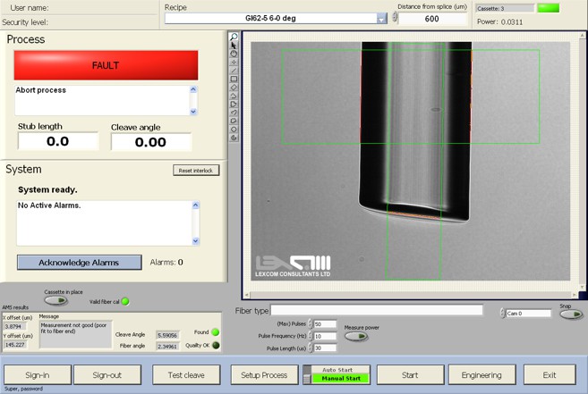 LabVIEW FP Glass Cleaver AOI Machine Vision